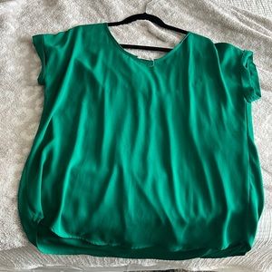 Pleione large green blouse